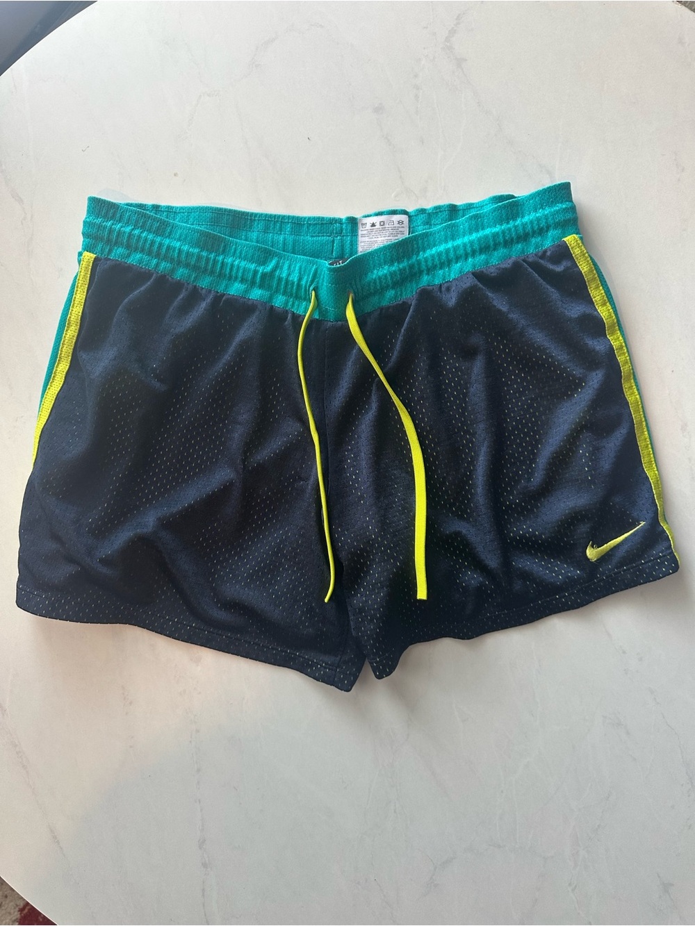Nike Athletic Shorts with Neon Yellow Inner Lining
